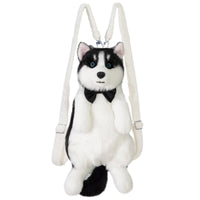 HKM-7555389 Husky Plush Toy with Scarf Options for Youth - Perfect Gift for Animal Lovers