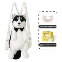 HKM-7555389 Husky Plush Toy with Scarf Options for Youth - Perfect Gift for Animal Lovers