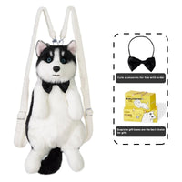 HKM-7555389 Husky Plush Toy with Scarf Options for Youth - Perfect Gift for Animal Lovers