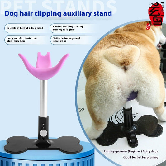 HKM-7556925 Adjustable Pet Grooming Bench - Extended & Short Versions in Gray, Pink, Purple with Thickened Aviation Aluminum Alloy Adjustable Rod