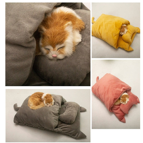 HKM-7557181 Winter-Ready Japanese Cat Sleeping Bag in Various Colors and Sizes