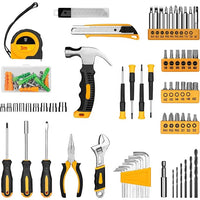 HKM-755795 126-Piece Home Tool Kit with Multi-Function Screwdriver and Storage Box for Household Repairs