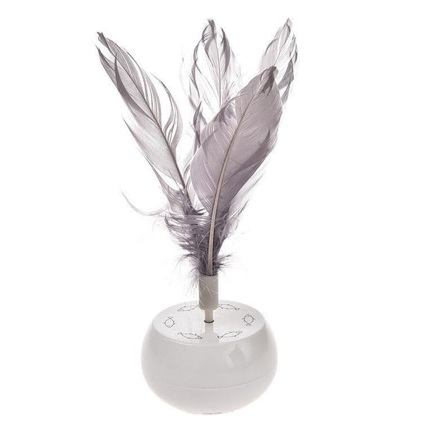 HKM-755795 Electric Feather Cat Teaser Toy for Playful Pets