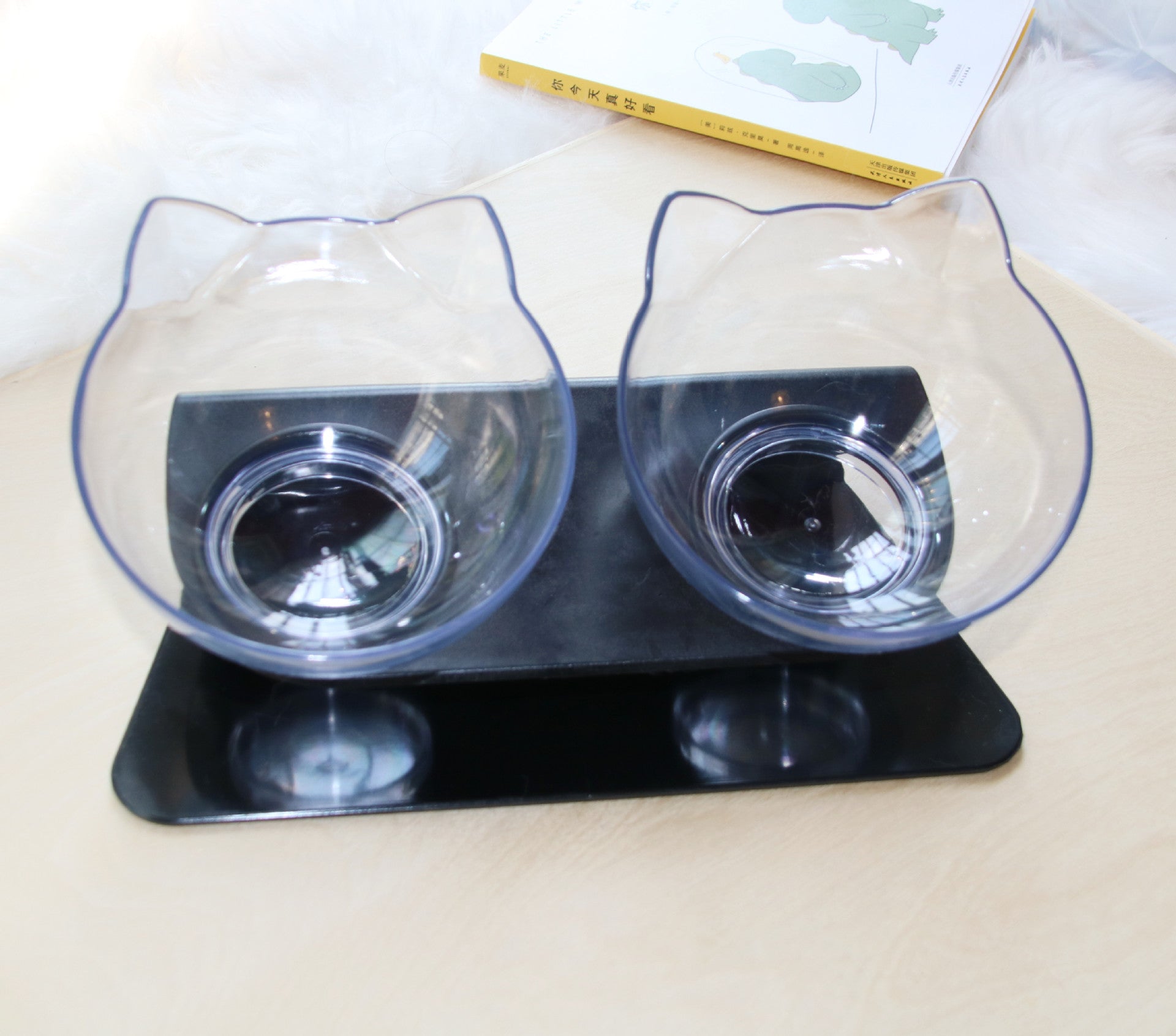 HKM-7559101 Non-Slip Pet Bowl for Cats and Dogs - Durable ABS Base with Tasteless, Non-Toxic Construction