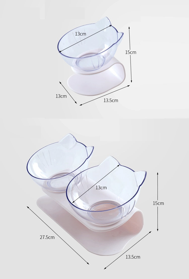HKM-7559101 Non-Slip Pet Bowl for Cats and Dogs - Durable ABS Base with Tasteless, Non-Toxic Construction