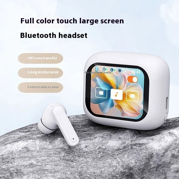 HKM-755923 AI Translation Headset with Color Screen and Long Battery Life for Bluetooth Simultaneous Interpretation