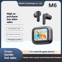 HKM-755923 AI Translation Headset with Color Screen and Long Battery Life for Bluetooth Simultaneous Interpretation