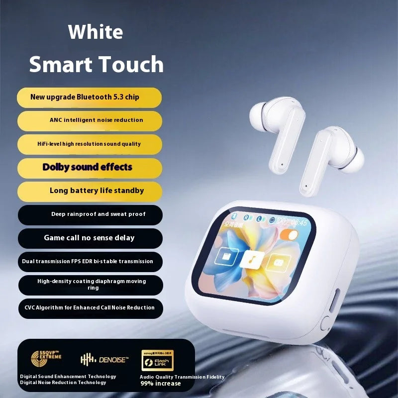 HKM-755923 AI Translation Headset with Color Screen and Long Battery Life for Bluetooth Simultaneous Interpretation