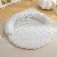 HKM-7560765 Cool Summer Breathable Pet Mat - Available in Round Blue, Beige, Pink, Green, and Gray (50CM to 110CM)