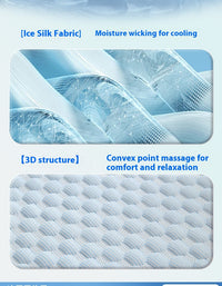 HKM-7560765 Cool Summer Breathable Pet Mat - Available in Round Blue, Beige, Pink, Green, and Gray (50CM to 110CM)