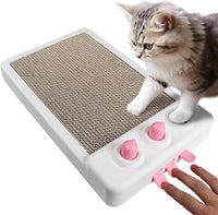HKM-756115 Interactive Whack A Mole Cat Scratching Board - Cardboard Cat Scratcher and Enrichment Toy for Indoor Cats