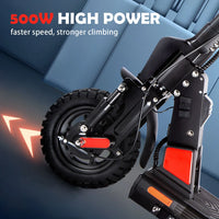 HKM-756115 Lightweight Foldable Electric Scooter 48V 13AH, Max Speed 50km/h, 500W Motor, Waterproof, Unisex, Remote Control, Aluminum Alloy