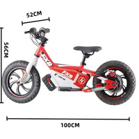 HKM-756179 12-Inch Electric Kids Balance Dirt Bike with 36V 250W Lithium Battery and Disc Brake System for Ages 3-6