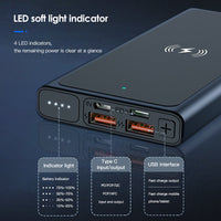 HKM-756307 Fast Charging Wireless Power Bank with Polymer Lithium-ion Battery – 10,000mAh Capacity