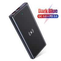 HKM-756307 Fast Charging Wireless Power Bank with Polymer Lithium-ion Battery – 10,000mAh Capacity