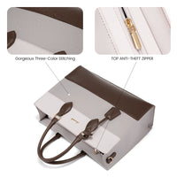 HKM-756307 Stylish Women's 15.6 Inch Laptop Tote Bag with Clutch Purse for Office and Work