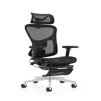 HKM-756371 Ergonomic Office Chair with Footrest and 3D Adjustable Armrests for Enhanced Comfort