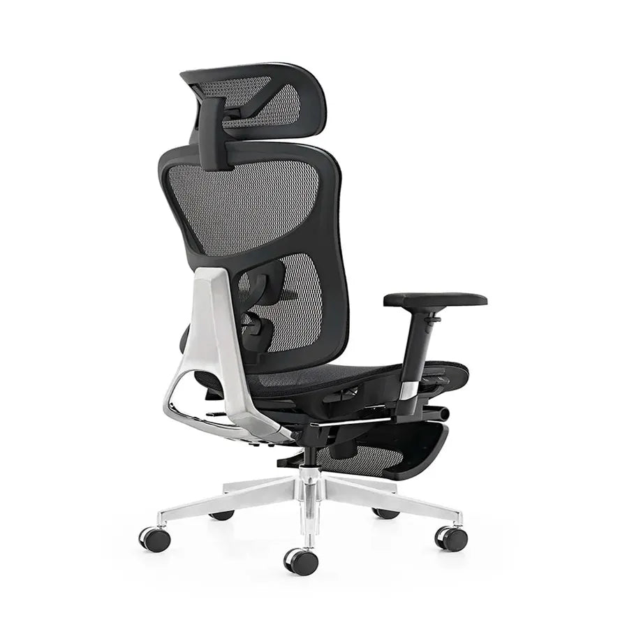 HKM-756371 Ergonomic Office Chair with Footrest and 3D Adjustable Armrests for Enhanced Comfort