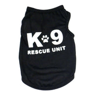 HKM-756499 Cool and Breathable Dog Summer Vest in Various Black Designs - Available in XS, S, M, L Sizes