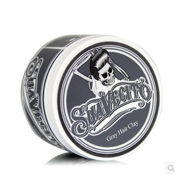 HKM-756499 Silver Gray Hair Pomade for Short Hair - Easy to Manage, Strong Grip and Washable