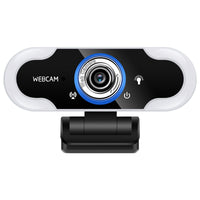 HKM-756499 USB Camera with LED Supplement Light and Omnidirectional Microphone for Online Classes and Live Streaming