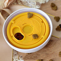 HKM-7565501 Interactive Dog Food Tumbler Puzzle Ball - Soft Glue Material, 82mm Diameter, Ideal for Dogs Under 6kg