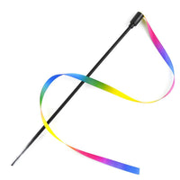 HKM-7566141 Interactive Cat Teaser Wand with Colorful Ribbon for Engaging Playtime and Exercise