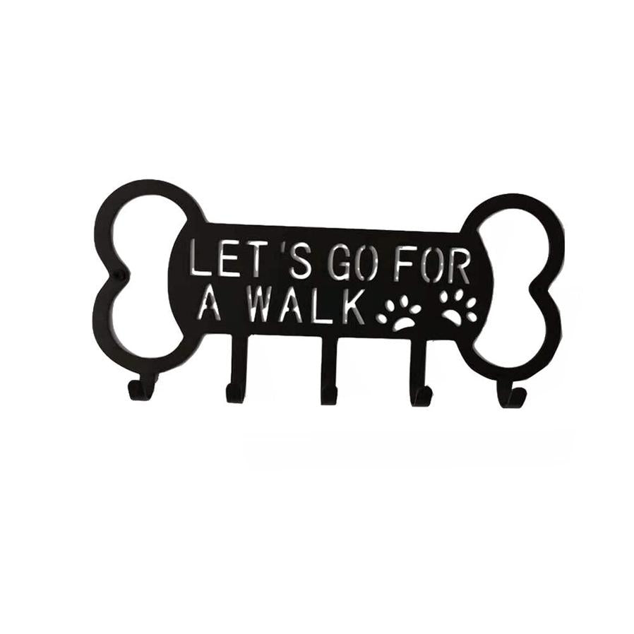 HKM-756627 Perforated Iron Coat Hook with Multiple Rows for Pet Apparel and Accessory Storage