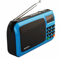 HKM-756627 Portable Mini FM Radio Speaker Music Player with LED Display and Built-In Battery