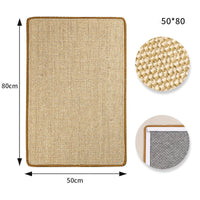 HKM-7566525 Sisal Hemp Cat Scratch Pad for Sofa Protection with Velcro - Multiple Sizes Available