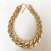 HKM-7566653 Plastic Gold and Platinum Big Chain Necklace for Pets - S, M, L Sizes Available