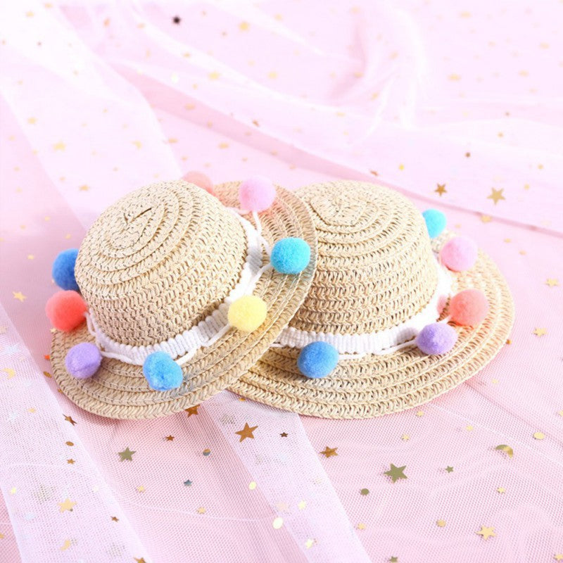 HKM-7566909 Handmade Adjustable Bowknot Pet Hat for Dogs and Cats - Available in Various Colors and Sizes