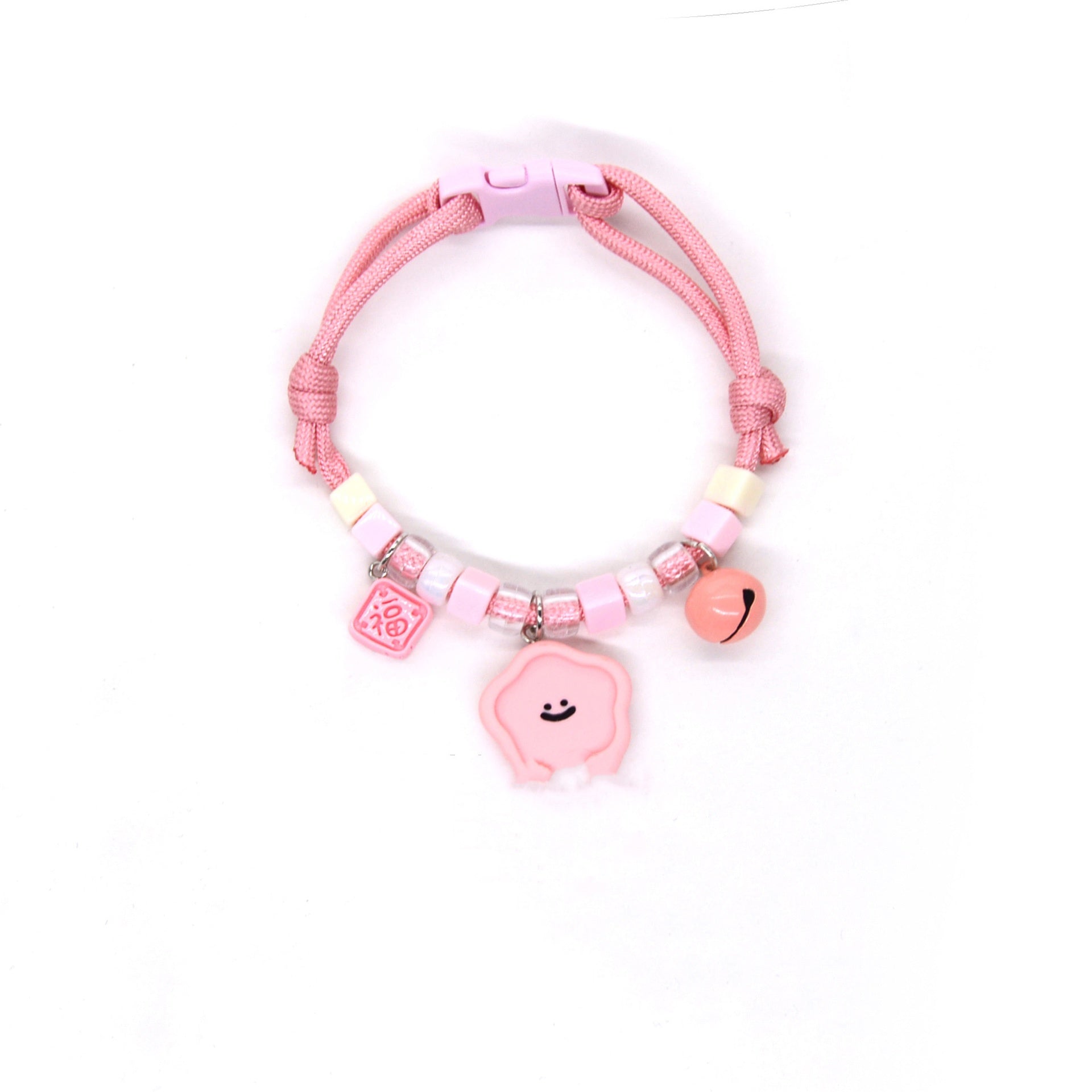 HKM-7567293 Colorful Adjustable Pet Necklace with Cartoon Pendant for Cats and Dogs