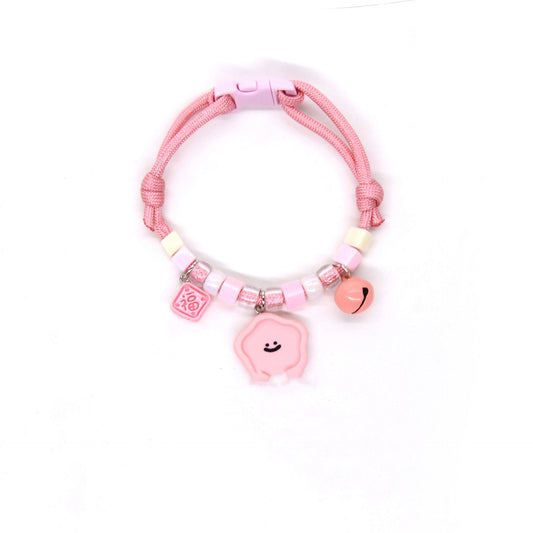 HKM-7567293 Colorful Adjustable Pet Necklace with Cartoon Pendant for Cats and Dogs