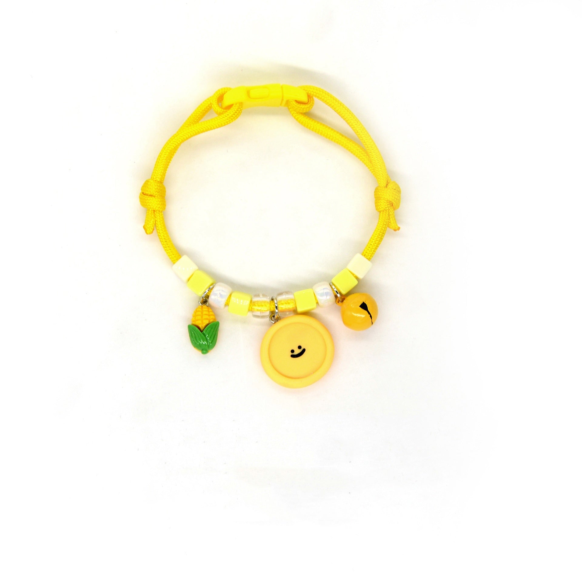 HKM-7567293 Colorful Adjustable Pet Necklace with Cartoon Pendant for Cats and Dogs