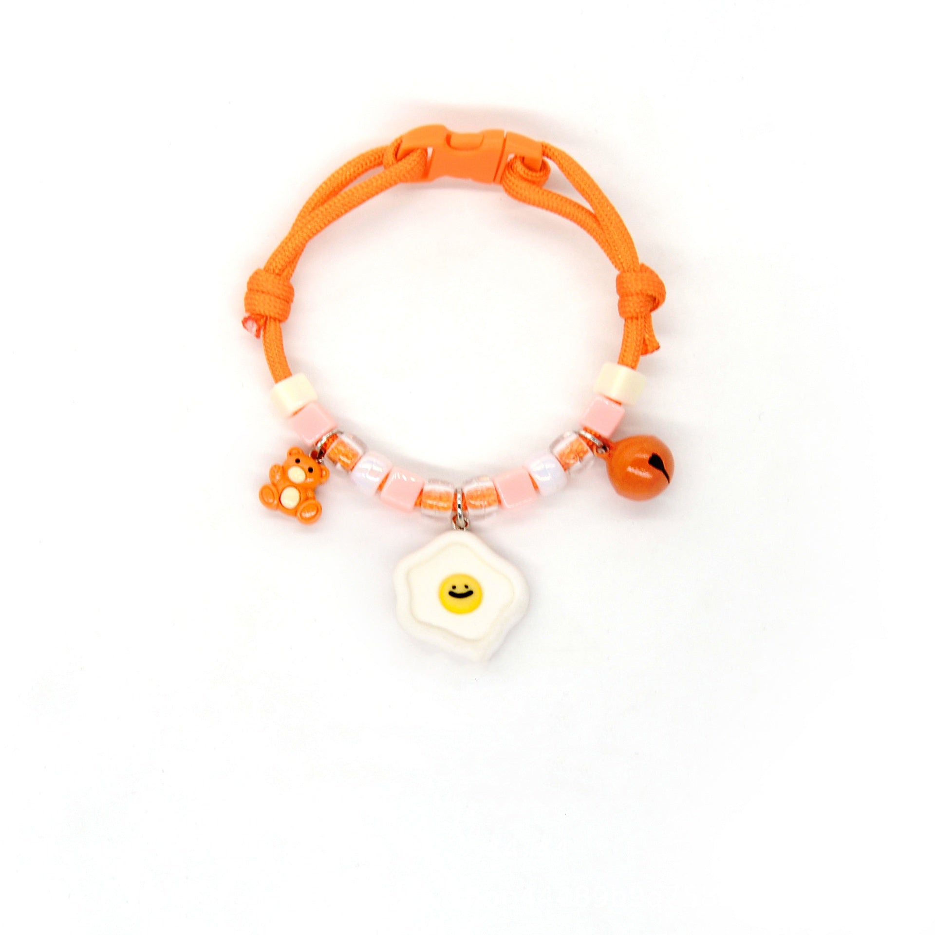 HKM-7567293 Colorful Adjustable Pet Necklace with Cartoon Pendant for Cats and Dogs