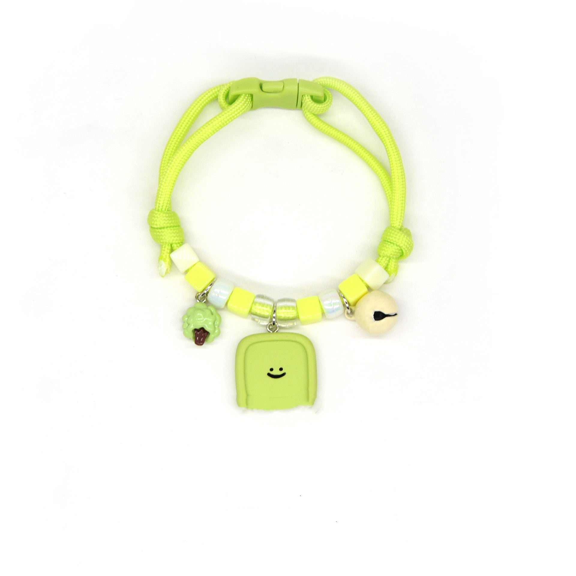 HKM-7567293 Colorful Adjustable Pet Necklace with Cartoon Pendant for Cats and Dogs