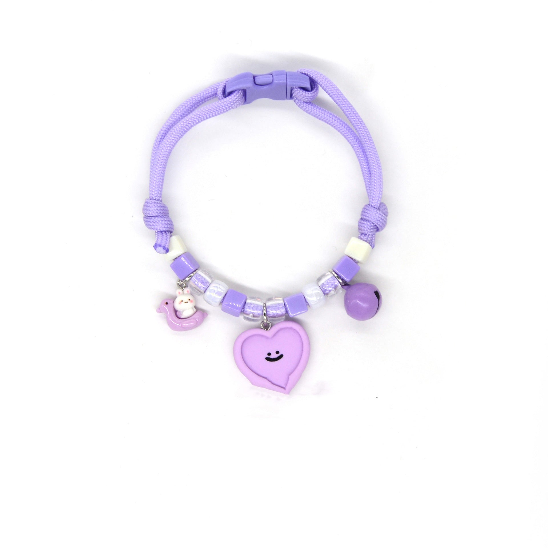 HKM-7567293 Colorful Adjustable Pet Necklace with Cartoon Pendant for Cats and Dogs