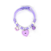 HKM-7567293 Colorful Adjustable Pet Necklace with Cartoon Pendant for Cats and Dogs