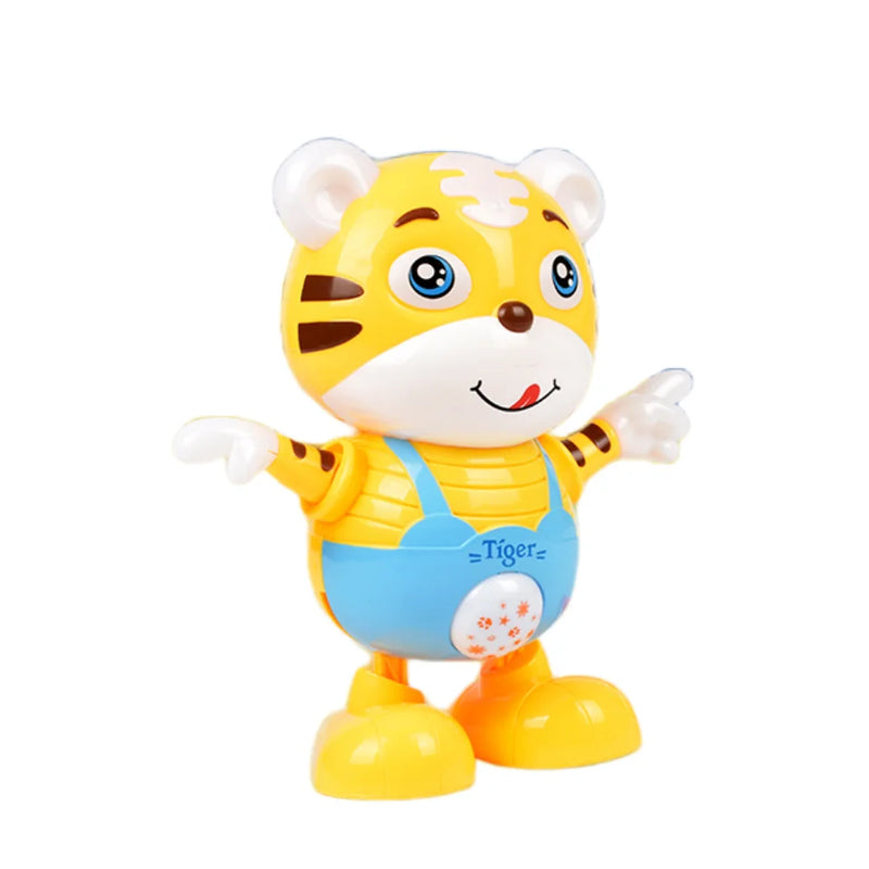 HKM-756755 Dancing Cartoon Tiger Rabbit Toy with Lights and Music for Interactive Learning