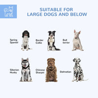 HKM-7568317 Large Dog Kennel with Waterproof Canopy and Lockable Door for Outdoor Use