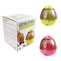 HKM-7568445 Interactive Pet Food Feeder Dispenser for Dogs and Cats, Slow Eating Toy with Tumbler Design