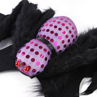 HKM-7568829 Sequined Spider Costume for Small Dogs and Cats in Red, Purple, and Green