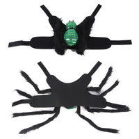 HKM-7568829 Sequined Spider Costume for Small Dogs and Cats in Red, Purple, and Green