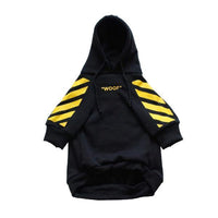HKM-756947 Cozy Fleece Puppy Sweater with Hood, Black or White Options