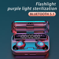 HKM-756947 Wireless Bluetooth Headset with Touch Power Display and Stereo Sound