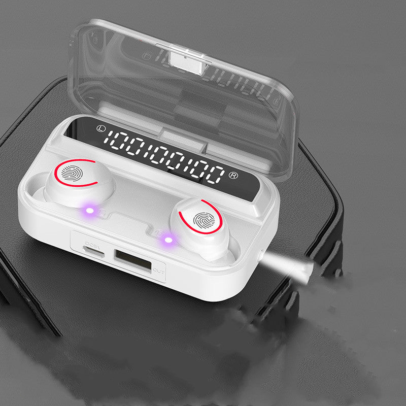 HKM-756947 Wireless Bluetooth Headset with Touch Power Display and Stereo Sound