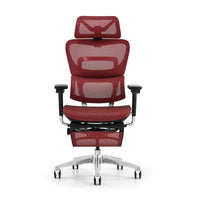 HKM-757011 Ergonomic High Back Mesh Office Chair with Adjustable Footrest and Supportive Design