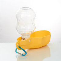 HKM-7570493 Portable Pet Water Dispenser - Lightweight, Leak-Proof, Eco-Friendly Plastic, with Metal Hook for Easy Carrying