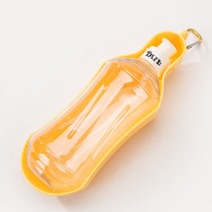 HKM-7570493 Portable Pet Water Dispenser - Lightweight, Leak-Proof, Eco-Friendly Plastic, with Metal Hook for Easy Carrying